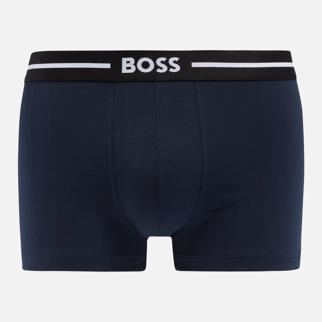 Boss Bodywear Three-Pack Bold Stretch-Cotton Boxer Trunks - S